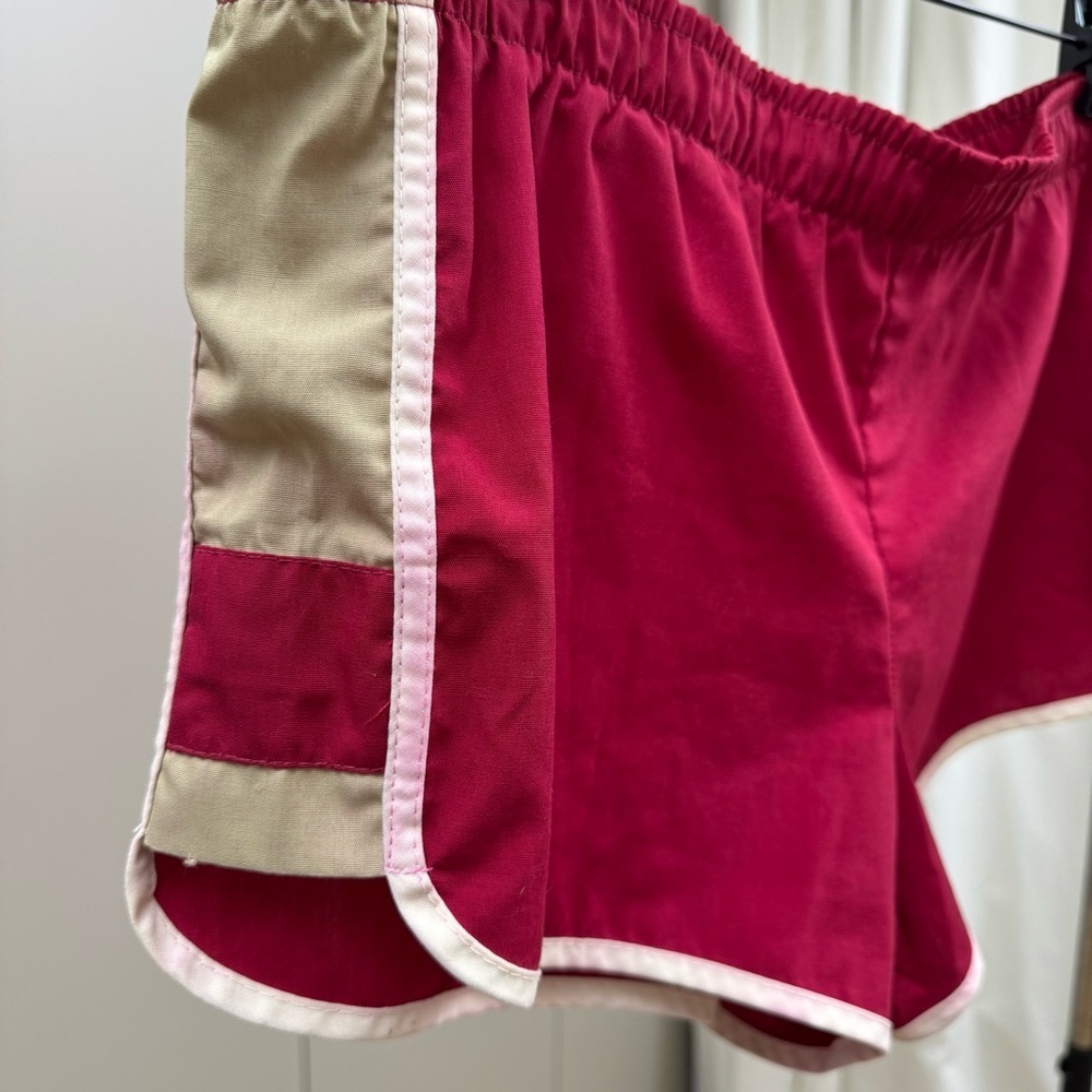 Jantzen Men’s Athletic Shorts in Red and Tan - Picture 3 of 6